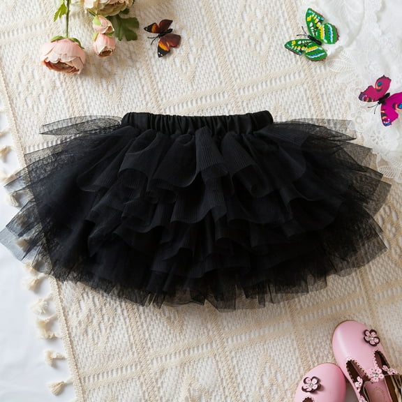 SNKSDGM Girls Tennis Skirt Set 5T Kids Girls Holiday Party Ballet Skirts Party Tulle Dance Skirt 3-4 Years