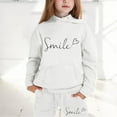 thumbnail image 1 of SNKSDGM Girls Toddler Girl Spring Outfits 3T Easter Outfits for Girls Size 8 Children Kids Boys and Girls Long Sleeve Letter Printed Lightweight Hoodie Sweatshirts and Long Pants Set Outfit, 1 of 6