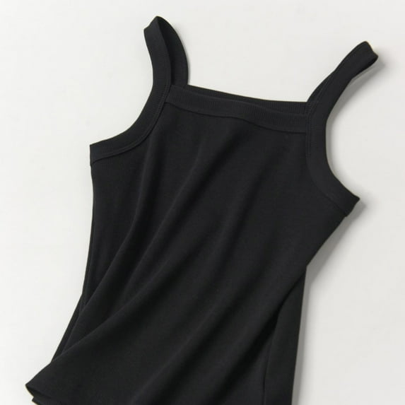 SNKSDGM Girls White Shirt Girls Size 6 Girls Shirts Size 10-12 Trendy Kids Undershirt Tank Top Soft Undershirt for Boys and Girls Ribbed Knit Tank Tops 5-6 Years