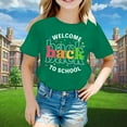 thumbnail image 1 of SNKSDGM Girls White T Shirts for Girls Size 8 5T White Shirt Girls Kids' Back to School Graphic Short Sleeve Round Neck Tee Bright & Comfortable for Boys & Girls 10-11 Years, 1 of 3