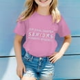 thumbnail image 1 of SNKSDGM July 2025 Girls T Shirts Children's Casual Fashion Graduation Season Printed Round Neck Short Sleeved T Shirt (3 13 Years Old) Girls Shirts Size 7 10-11 Years, 1 of 2