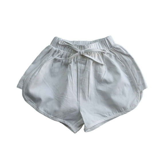 SNKSDGM Khaki Pants for Girls Size 9 Teen Boys Girls Casual Solid Shorts Summer Holiday Beach Pants Child Sport Shorts 12-13 Years