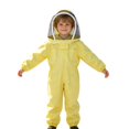 thumbnail image 1 of SNKSDGM Kids Full Body Beekeeping Suit with Mesh , Zip Up Multi Pocket Protective Coverall for 7-12 Years Old YE1 7-9Years, 1 of 9