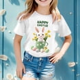 thumbnail image 1 of SNKSDGM Late July Toddler Girls Graphic Tees Easter Girls Short Sleeve Printed T Shirt Top Casual Shirt T Shirts for Girls 14-16 6-7 Years, 1 of 2
