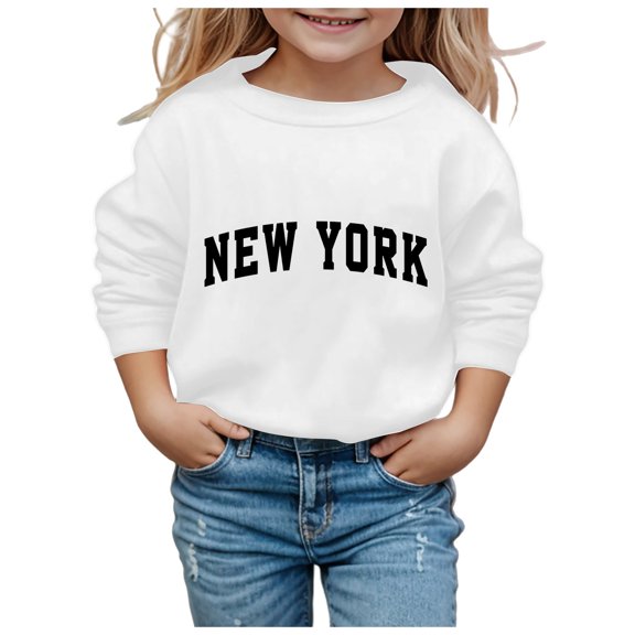 SNKSDGM Toddler Big Girls Hooded 3-4 Years Toddler Sweaters Girls 4T Girl's Boy's Hoodie Long Sleeve Soft Sweatshirt Graphic Hoody Kids Cute Pullovers Top Clothes for Girls