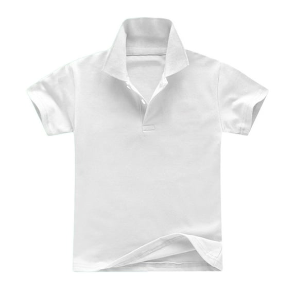 SNKSDGM Toddler Boys Collared Short Sleeve Tee Cotton Breathable Tops Summer Casual Wear 18-24 Months