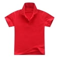thumbnail image 1 of SNKSDGM Toddler Boys Collared Short Sleeve Tee Cotton Breathable Tops Summer Casual Wear 18-24 Months, 1 of 7