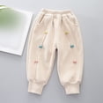 thumbnail image 1 of SNKSDGM Toddler Girl Pants 3T Jeans Toddler and Boys Lined Sweatpants Youth Jogger Pants Kids Pants with Pockets 4-5 Years, 1 of 2
