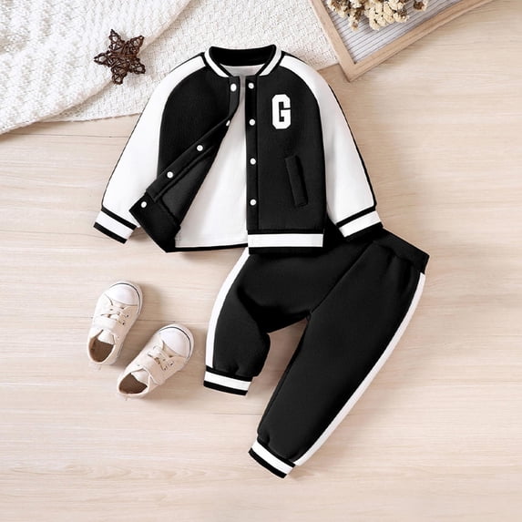 SNKSDGM Toddler Sweatshirt Boys July 4Th Toddler Boys Long Sleeve Letter Prints Tops and Pants Child Kids 2Pcs Set Outfits Kids Clothese 18-24 Months