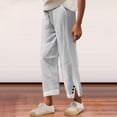 thumbnail image 1 of SNKSDGM Women's Plus Black Dress Pants Women Petite Womens Sweatpants with Pockets "Women's Casual Linen Stretch Waist Straight Leg Pants Bohemian Floral Trousers with Pockets", 1 of 3