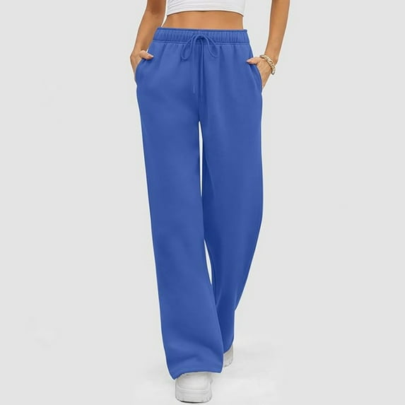 SNKSDGM Women's Plus Black Pants for Women Plus Size Jeans Pants for Women Jeans Plus Size Women's Casual Solid Color Lace up Straight Leg Sports Slacks