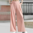 thumbnail image 1 of SNKSDGM Women's Plus Capri Pants for Women Jeans High Rise Work Pants Women Plus Size High Waisted New Drape High Waist Wide Leg Casual Slacks., 1 of 7