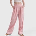 thumbnail image 1 of SNKSDGM Women's Plus Cargo Pants Women Stretchy Petite Cargo Pants Women Tall Long Women's High Waist Casual Pants Solid Color Corduroy Spliced Slit Hem Trousers for Women, 1 of 7