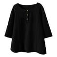 thumbnail image 1 of SNKSDGM Women's Plus Casual Easter Shirt Plus Size Tops for Women 3/4 Sleeve 5X Women Short Sleeveblouses Top T Shirt Tee Tops Shirts Causal Tee Blouses Womens Short Sleeve Tops Casual Green, 1 of 7