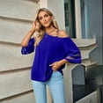 thumbnail image 1 of SNKSDGM Women's Plus Casual Easter Shirts Plus Size Tops for Women 5Xl Ladies' Spring/Summer Casual Solid Color Metal Buckle Shoulder Top Going Out Tops for Women Sexy Big Chest, 1 of 3