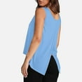 thumbnail image 1 of SNKSDGM Women's Plus Casual Easter Shirts for Women Women's Tops Plus Size Tunic Tank Tops for Women Loose fit Basic Clothes Summer Sleeveless Open Back Shirts T Shirts for Women, 1 of 6