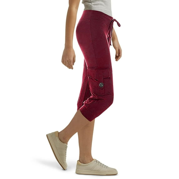 SNKSDGM Women's Plus Cotton Panties for Women Plus Size White Linen Pants Women Women Comfortable Elastic Waist Button Side Pockets Two Pocket Yoga Cropped Cargo Cropped Pants