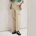 thumbnail image 1 of SNKSDGM Women's Plus Dress Pants Women Petite Short Women's Pants Petite Plus Womens Cargo Pants Fit High Waist Casual 4 Pocketed 2025 Hiking Outdoor Pants, 1 of 5