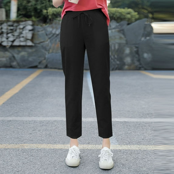 SNKSDGM Women's Plus Dress Pants Women Stretchy Brown Women's Pants Petite Plus Women Summer High Waisted Palazzo Pants Wide Leg Long Pant Trousers with Pocket