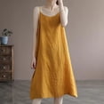 thumbnail image 1 of SNKSDGM Women's Plus Fashion Tops for Women Trendy Womens Tank Tops Loose Fit Pure Sleeveless Tank Top for Women Plus Size Loose Casual Linen Mid Length Vest Xxl, 1 of 4