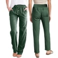 thumbnail image 1 of SNKSDGM Women's Plus Khaki Pants for Women High Waisted Capri Pants for Women Jeans White Women's Casual Pants Solid and Pants with Pocket Long Pants, 1 of 5