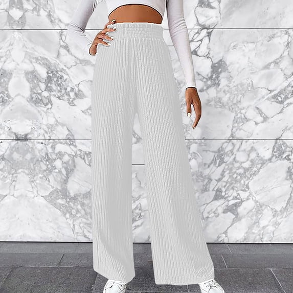 SNKSDGM Women's Plus Panties for Women Plus Size 5X Sweatpants Women Plus Size Petite Autumn and Winter New Selling Casual Loose Knitted Women's Trousers