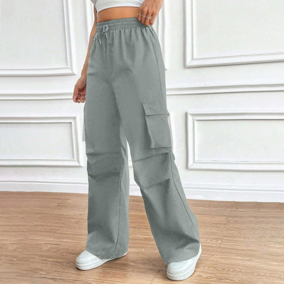 SNKSDGM Women's Plus Pants for Women Cargo Pants Women Jeans Plus Size Cargo Pants Jogger Pants for Women Baggy Drawstring Lightweight Athletic Hiking Pants with Pockets