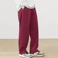 thumbnail image 1 of SNKSDGM Women's Plus Pants for Women Dressy Casual 3X Cargo Pants Women Jeans Green Unisex Solid Color Drawstring Track Pants Cozy Corduroy Straight Leg Loungewear, 1 of 7
