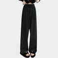 thumbnail image 1 of SNKSDGM Women's Plus Sweatpants Women Petite Womens Dress Pants High Waisted Women's Solid Color Fashion Personality Lazy Straight Drop Casual Pants, 1 of 7