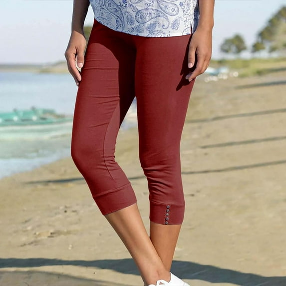 SNKSDGM Women's Plus Sweatpants Women Wide Leg Baggy Capri Pants for Women Plus Size Stretch Womens Capris for High Waist Stretch Leggings Slim Fitting Yoga Pants Athletic Exercise Workout Capris