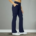 thumbnail image 1 of SNKSDGM Women's Plus Wide Leg Sweatpants Women Tall 32 Inseam Womens Summer Pants Suit Women's Lined Cargo Pants 6 Pockets Water Thermal Winter Hiking Flare Leggings for Outdoor, 1 of 4
