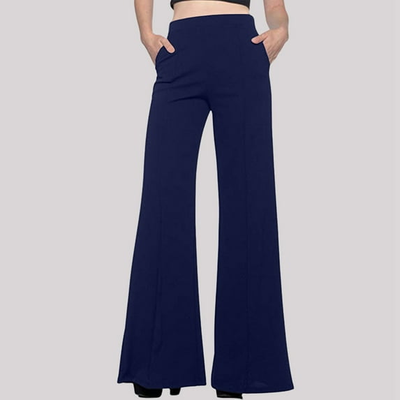 SNKSDGM Women's Plus Wide Leg Yoga Pants for Women Linen Pants Women Petite Dressy Women's Solid Color Casual Speaker Casual Pants