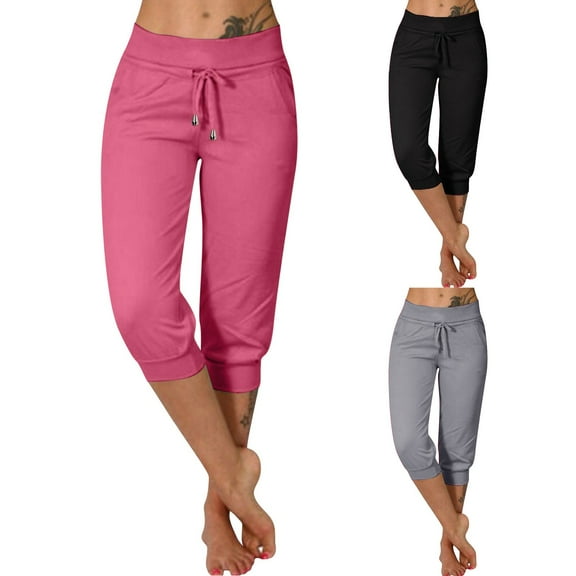 SNKSDGM Women's Plus Women Linen Pants Tall Black Pants for Women Casual Plus Trouser Chino Women's Casual Fashion Short Pants Pants Solid Pants