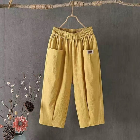 SNKSDGM Women's Plus Women's Pants Casual Jeans Black Pants for Women Work Casual Flare Women's Pants Summer Wide Leg Casual Loose Drawstring High Waist Palazzo Pants Trousers with Pockets