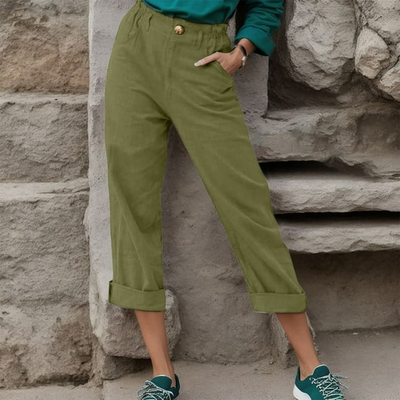 SNKSDGM Women's Plus Women's Pants Suits for Work Dressy Beach Pants for Women See Through Womens Trousers Back Pants Elastic Waist Drawstring Pants Casual Pants