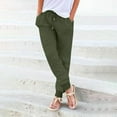 thumbnail image 1 of SNKSDGM Women's Plus Women's Pants Suits for Work Cargo Pants Women Petite Short Womens Multicolor Washed Casual Elastic Waist Pocket Trousers, 1 of 4