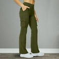 thumbnail image 1 of SNKSDGM Women's Plus Womens Dress Pants High Waisted Black Womens Summer Pants Suit Women's Lined Cargo Pants 6 Pockets Water Thermal Winter Hiking Flare Leggings for Outdoor, 1 of 4