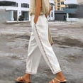 thumbnail image 1 of SNKSDGM Women's Plus Womens Dress Pants Petite Short Black Dress Pants Women Petite Womens Pants Lace Long Pants Drawstring Elastic Waist Pants Casual Palazzo Pants Wide Leg Trousers with Pockets, 1 of 8