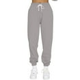 thumbnail image 1 of SNKSDGM Women's Plus Womens Dress Pants Tall Flare Black Work Pants Women Plus Size Winter Women Casual Warm Drawstring Hight Waist Elastic Long Pants Sportpants Trousers Tracksuit with Pocket, 1 of 8
