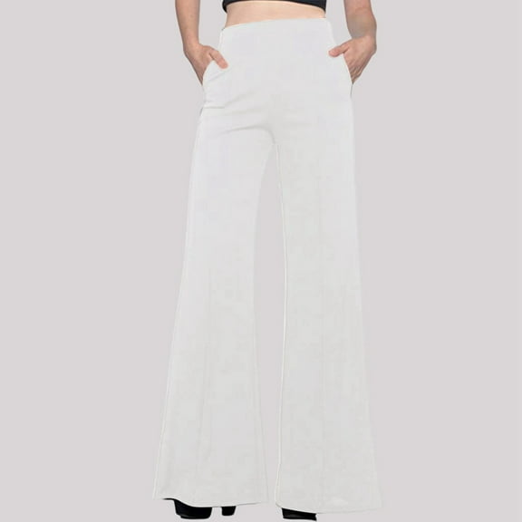 SNKSDGM Women's Plus Womens Linen Pants Long Length Tall 34 Inseam Linen Pants Women Petite Dressy Women's Solid Color Casual Speaker Casual Pants