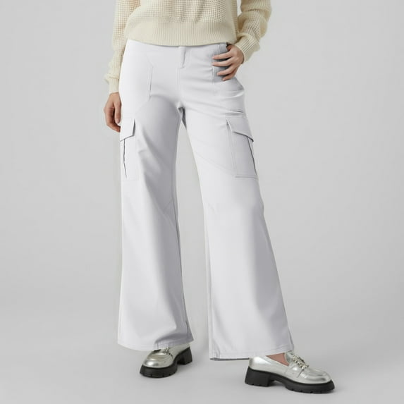 SNKSDGM Women's Plus Womens Linen Pants Long Length Tall Pants for Women Petite Short Women's Cargo Hiking Pants High Waisted Wide Leg Water Resistance Lightweight Stretch for Work Casual Outdoor