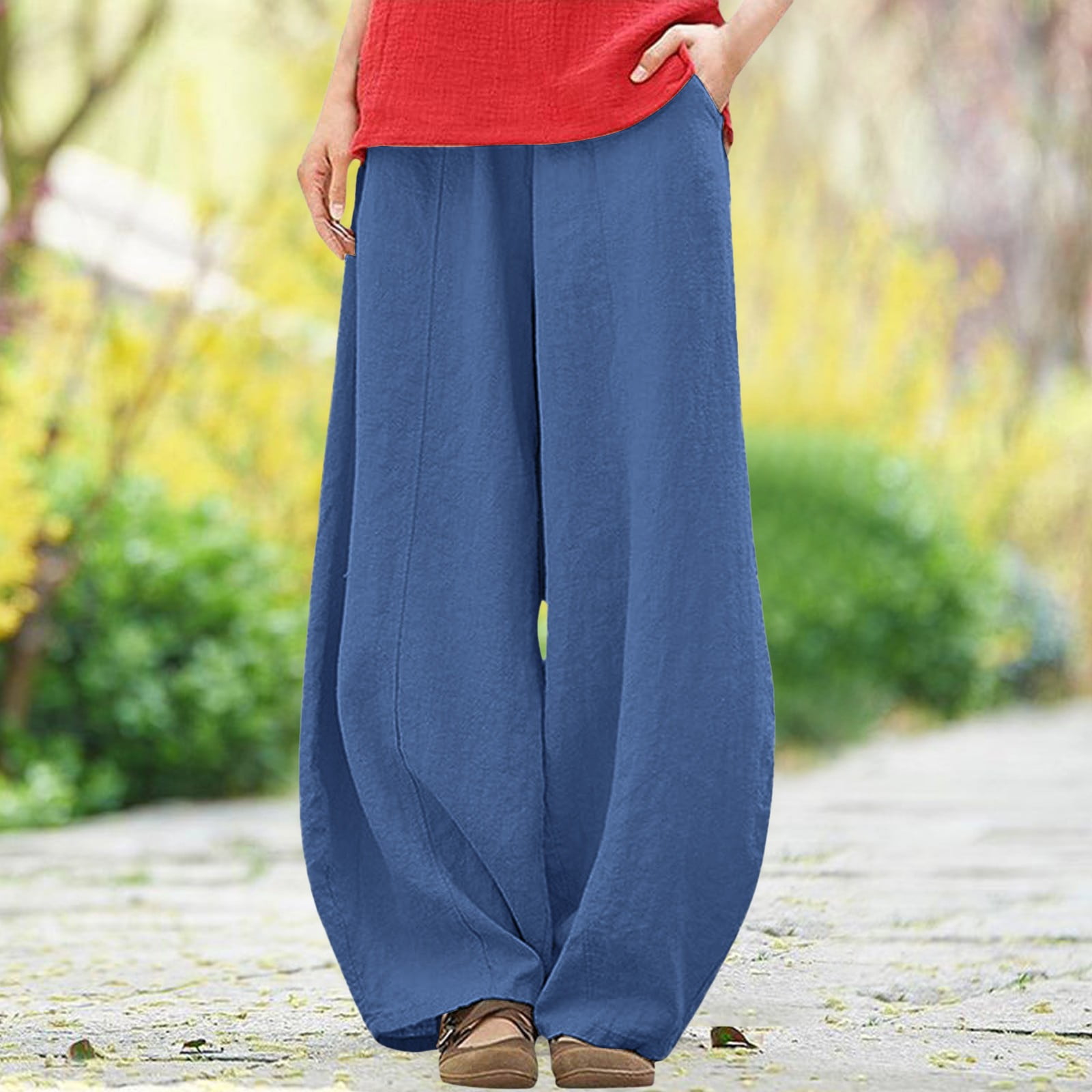 SNKSDGM Women's Plus Womens Summer Pants Petite Dress Pants Women Tall ...