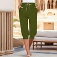 thumbnail image 1 of SNKSDGM Women's Plus Womens Sweatpants Joggers Low Rise Work Pants Women Long Tall Capris for Women Casual Solid Color Print Pants High Waist Bottom Drawstring Joggers Casual Pants, 1 of 5