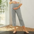 thumbnail image 1 of SNKSDGM Women's Plus Womens Sweatpants Long Wide Leg Cargo Pants Women Plus Size Stretch Maternity Trousers in A Solid Color with Integrated Yoga Waistband and Functional Pockets, 1 of 8