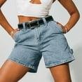 thumbnail image 1 of SNKSDGM Women's Plus Womens Sweatpants Tall Women's Pants with Pockets and Elastic Waist Women Jean Shorts High Waisted Carpenter Denim Shorts with Pockets Trendy Fashion Summer Shorts, 1 of 4