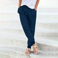 thumbnail image 1 of SNKSDGM Women's Plus Womens Sweatpants Wide Leg Petite Cargo Pants Women Petite Short Womens Multicolor Washed Casual Elastic Waist Pocket Trousers, 1 of 5