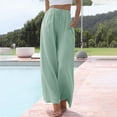 thumbnail image 1 of SNKSDGM Women's Plus Work Pants Women Black Women's Pants Petite Women High Waisted Wide Leg Pants Fashion Drawstring Elastic Trousers Comfy Straight Leg Long Pants with Pockets, 1 of 4