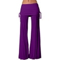 thumbnail image 1 of SNKSDGM Women's Plus Work Pants Women Plus Size Tall Womens Dress Pants Tall Stretchy Ladies' Solid Color Wide Leg Athletic Pants with Belt Mid Rise Dance Trousers, 1 of 3