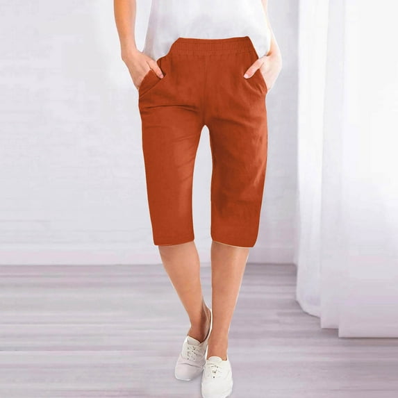 SNKSDGM Women's Plus Work Pants Women Stretchy Black Pants for Women High Waisted Business Women Mid Pants Wide Leg Casual Pants with Pockets Lightweight High Elastic Waist Loose Trousers