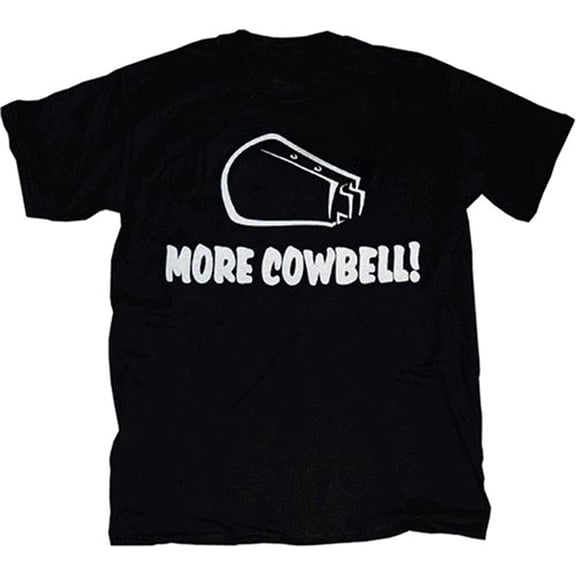 SNL More Cowbell Adult Black T-shirt